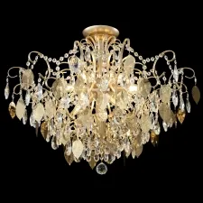 Люстра потолочная Crystal Lux ESMIRALDA PL9 GOLD