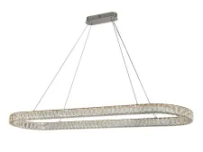 NEWPORT 8580 8580/140 C oval chrome , Люстра, Chrome Сlear crystal L140*W40*H5,5/250 cm LED 80W 3100