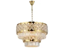 NEWPORT 8300 8301/60 C gold polished , Люстра , Gold polished Clear crystal D60*H40/200 cm E14 16*40w