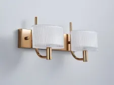 NEWPORT 4330 4332/A gold , Бра, French gold White matt glass L38*H19*Sp16 cm G9 2*40W