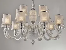 NEWPORT 11500 11510+5/C , Люстра, Chrome Shade crystal D85*H61/100 cm E14 15*40W
