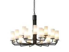 NEWPORT 35100 35112+6/C , Люстра, Black+gold Matt glass D113,5*H68/150 cm E14 18*40W