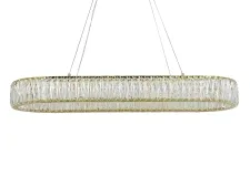NEWPORT 8240 8240N/90 oval gold , Люстра, Gold Сlear crystal L90*W30*H10/250 cm LED 50W 4620Lm 3100-4000K