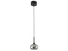 NEWPORT 7240 7241/S mat.black smokey , Подвесной светильник, Matte black Smokey crystal D10*H15/250 cm LED 1*5W 3100K